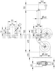 Автоматично опорно колело ATK60 KNOTT