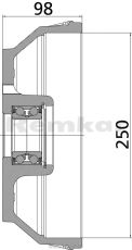 Барабан 250x40/112x5