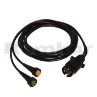 Ел.инсталация за ремарке 3,5м 12V/7 пинов щекер с кабел за рогчета